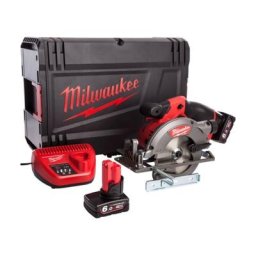 Scie circulaire 44 mm M12 FUEL avec 2 batteries 6Ah, chargeur, en HD Box - Milwaukee M12 CCS44-602X