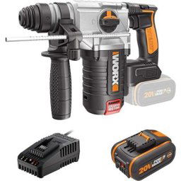Worx - Perforateur Marteau Perforateur Rotatif sans Balais 2,0 kg, PowerShare 18V(20V max), WX380.1