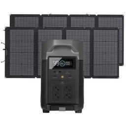 Générateur solaire delta Pro 3.6KWh/3600W avec 2 x 400W panneau solaire sur balcon, centrale