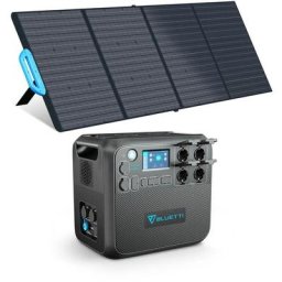 Kit de Groupe Electrogène 2200W/2048Wh AC200MAX avec 200W Panneau Solaire PV200, Générateur solaire