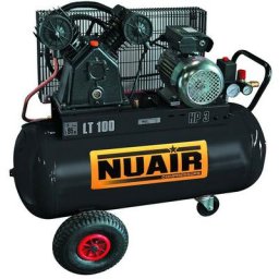 Compresseur Pro de chantier 3Cv 100 litres 390 L/min - B3800B/100CM3 - Nuair