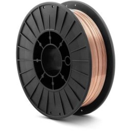 Stamos - Fil à souder Fil à souder mig Acier Gaz inerte Fil plein 0,8 mm 5 kg - Noir, Jaune