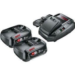 Starter set 2 Batteries 18V 2.5Ah + chargeur bosch - 1600A011LD