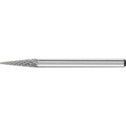 Mini-fraise sur tige carbure forme conique bout pointu 0311 4 3mm 3x11mm Pferd 1 pcs