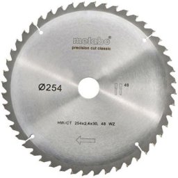 Precision cut wood - classic 628061000 Lame de scie circulaire 254 x 30 mm Nombre de dents: 48 1