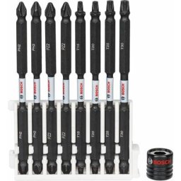 Bosch - Kit 8 Embouts Impact double tête 2xPH2 2xPZ2 T15 T20 T25 T30 110mm + aimant