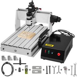 VEVOR Machine a Graver CNC 3040 a 3 Axes 300x400x55mm Kit Machine de Gravure Pro 300W Fraisage CNC