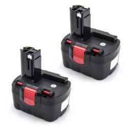 2x Batterie remplacement pour Bosch BAT140, BAT159 pour outil électrique (1500 mAh, NiMH, 14,4 v)