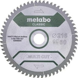 Multi cut classic 628666000 Lame de scie circulaire 254 x 30 x 1.8 mm Nombre de dents: 60 1 pc(s)