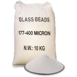 Billes de Verre Abrasives Sable Abrasif 10 kg 177-400µm Sablage pour bois, pierre, béton, métaux et