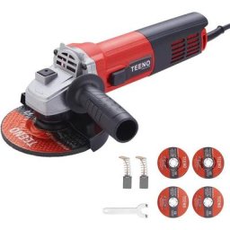 Meuleuse D'angle avec Capot de Protection 900W Teeno Vitesse à Vide 12000 trs/min,Meuleuse