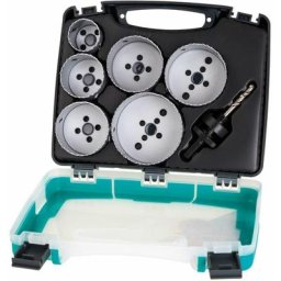 Coffret trépans Electricité Wolfcraft 5423000 8 pièces 1 set W86397