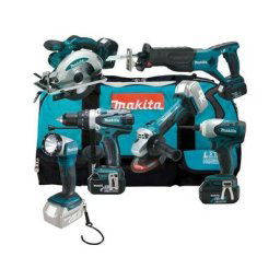 Makita - DLX6011 Pack 6 outils sans-fil - 18V Li-ion - 3 batteries 3,0 ah - sac