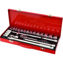 Coffret métallique de douilles 1/2 24 pieces drakkar tools - S10756