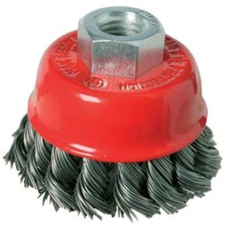 Brosse metal coupe de 65 mm torsadee