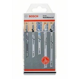 Bosch - Lame de scie sauteuse ensemble multi-matériaux d'emballage, 15 pièces