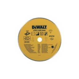 DT3734-XJ - wet coupe carrelage diamant di que 250x25.4mm porcelaine/Pierre - Dewalt