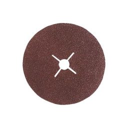 Lot de 25 disques fibre corindon brun D. 180 mm Gr. 80 pour bois et métaux - 6118080 - Leman