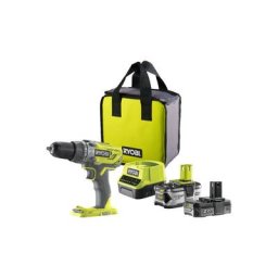 Ryobi - Perceuse-visseuse à percussion R18PD3-240S - 18V OnePlus - 2 batteries 2.0Ah et 4.0Ah - 1