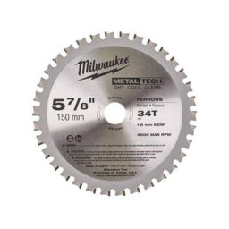 Lame scie metal 150X20X1,6 34 dents - 48404080 - Milwaukee