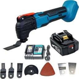 18V oscillant Multi Outils sans fil avec 22 accessoires pcs, Compatible avec la batterie Makita