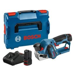 Rabot Bosch gho 12V20 Professional - 2 batteries 3.0Ah Li-Ion, chargeur, coffret - Avec 2 fers de