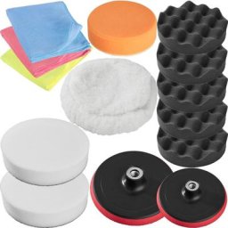 Set d'éponges de polissage et 2 disques de polissage Auto - 14 pcs - tampons de polissage, éponges