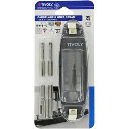 Tivoly - Kit 5pcs Perçage carrelage/grès-cérame