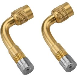Oylda - Lot de 2 adaptateurs d'extension de valve de pneu à 90 degrés pour voiture, moto, vélo,