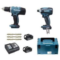 Makita - lot 18V Li-Ion 3Ah : Perceuse Visseuse DDF453 + Visseuse à chocs DTD146 - DLX2022SJ3