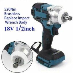 Cle a Chocs electrique Sans Balais, Cle a Douille de 18V, 520Nm pour Batterie Makita, 1/2 cle a