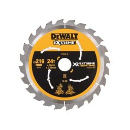 Lame scie à onglets 216x30 mm 24 Dents XR Extrême runtime DEWALT - DT99568