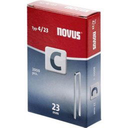 Agrafes à dos fin Novus C4/23 2000 Pces C97002