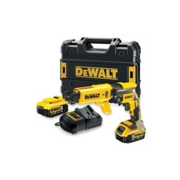Dewalt - Visseuse plaques de plâtre Brushless 18V + 2 batteries Li-Ion 5Ah + chargeur + coffret