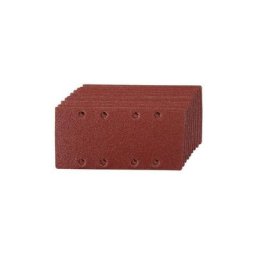 10 feuilles abrasives auto-agrippantes 93x190mm Grain 60 perforées Silverline