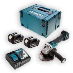 Meuleuse d'angle Makita DGA506RTJ 18V lxt Ø125 mm (2x5,0 Ah) en makpac