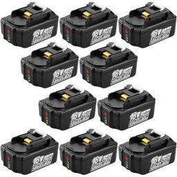 10X Batterie pour Makita 18V BL1860B BL1850B BL1840B BL1830B BL1820B BL1815 BL1815N LXT400 pour