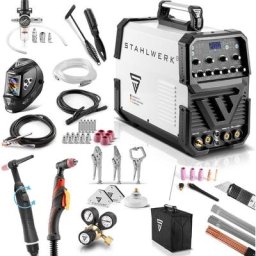 Stahlwerk - ac/dc tig 200 pulses avec plasma équipement complet Poste à souder avec cut - weiß