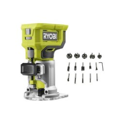 Pack Ryobi Affleureuse à bois - RTR18-0 - 18V OnePlus - Sans batterie ni chargeur - Coffret 15