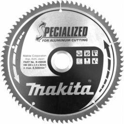B-09606 Lame de scie circulaire - Specialized - 235 x 30 - 80 dents - Aluminium / Trespa /