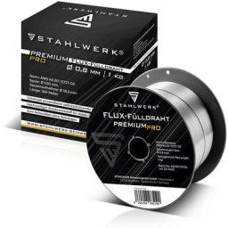 Mig mag Fil de soudage premium - Fil fourré E71T-GS ø 0,8 mm S100/ D100 Bobine de fil de 1 kg / fil