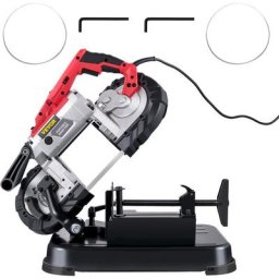 VEVOR Scie a Ruban Portable a Coupe Profonde 12,7 cm, Scie a Ruban sans Fil Electrique 1100W 42-144