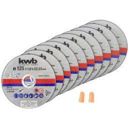 KWB - 712022 Jeu de disque à tronçonner 125 mm 10 pc(s) métal