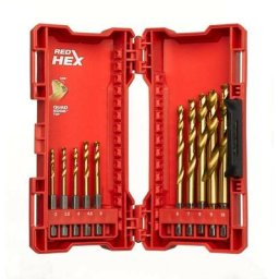 Milwaukee - Coffret 10 forets métal hss-g Red Hex - 48894759