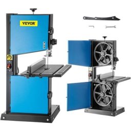 Scie à Ruban Scie à Bande Bois 229 mm Table Inclinable 0 - 45° Menuiserie - Vevor