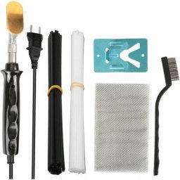 Fer A Souder Electrique 50 W, Kit De Soudage En Plastique Avec 40 Tiges, 1 Support, 1 Brosse
