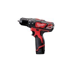 Milwaukee - Perceuse à percussion 12V 2 vitesses 2Ah li-ion 30nm + 2 batteries m12 BPD-202C