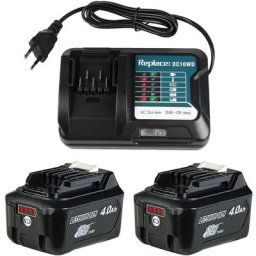 2X Batterie & Chargeur Pour Makita 10,8V 12V 4,0Ah BL1021B BL1041B BL1020B BL1040B BL1016 BL1015