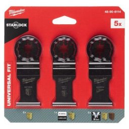 Milwaukee - Set de 5 lames de multitools Bois - 48906114