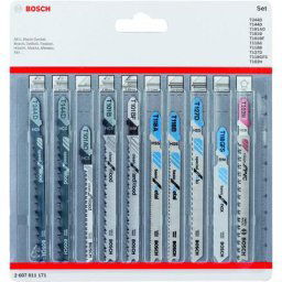 Bosch - Accessories 2607011171 set de lames de scie sauteuse tout en un, 10 pièces 10 pc(s)